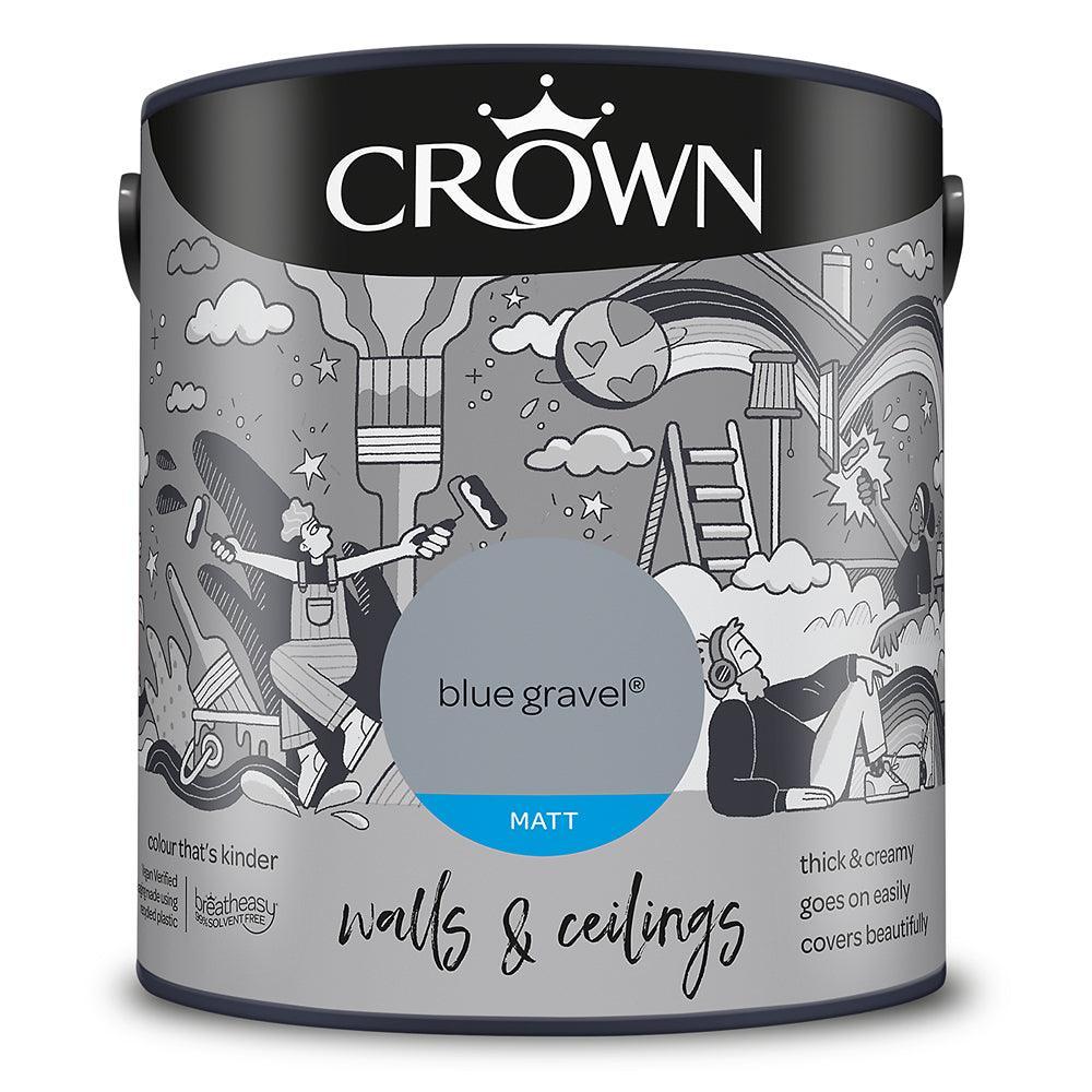 Crown Walls & Ceilings Matt Emulsion Paint | Blue Gravel - Image 3