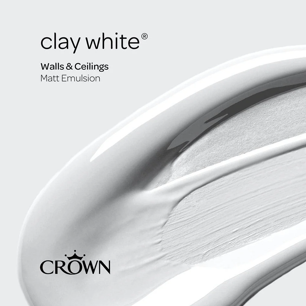 Crown Walls & Ceilings Matt Emulsion Paint | Clay White - Image 9