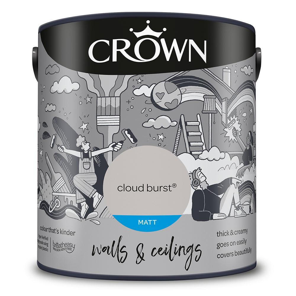 Crown Walls & Ceilings Matt Emulsion Paint | Cloud Burst - Image 3