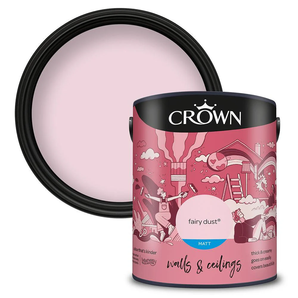 Crown Walls & Ceilings Matt Emulsion Paint | Fairy Dust