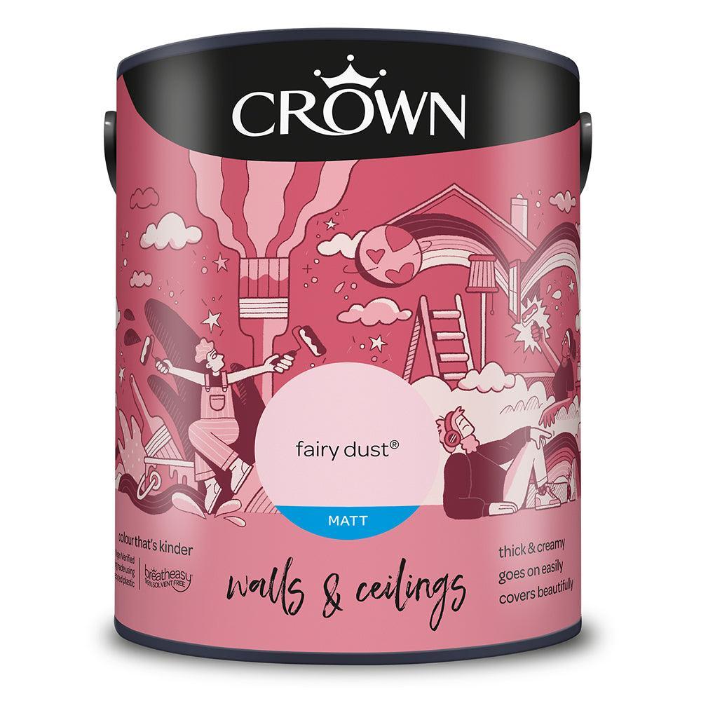 Crown Walls & Ceilings Matt Emulsion Paint | Fairy Dust - Image 3
