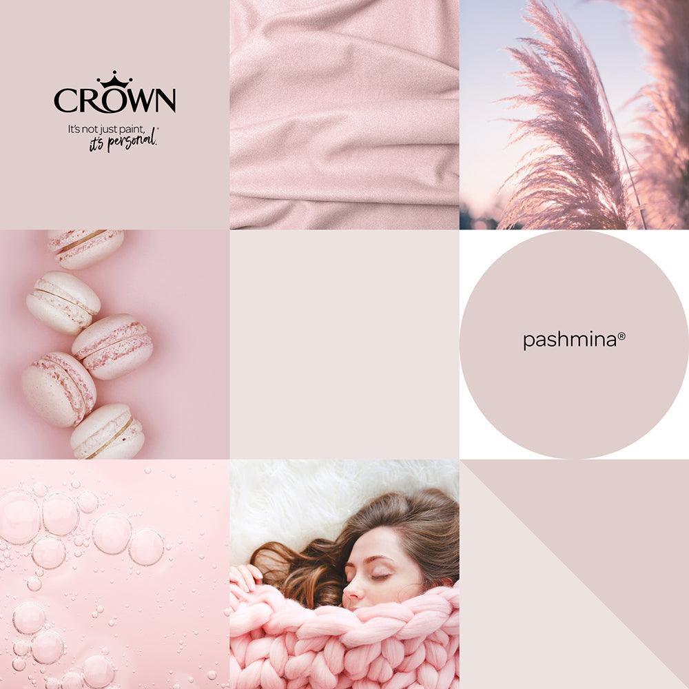 Crown Walls & Ceilings Matt Emulsion Paint | Pashmina | 40ml Tester - Image 6