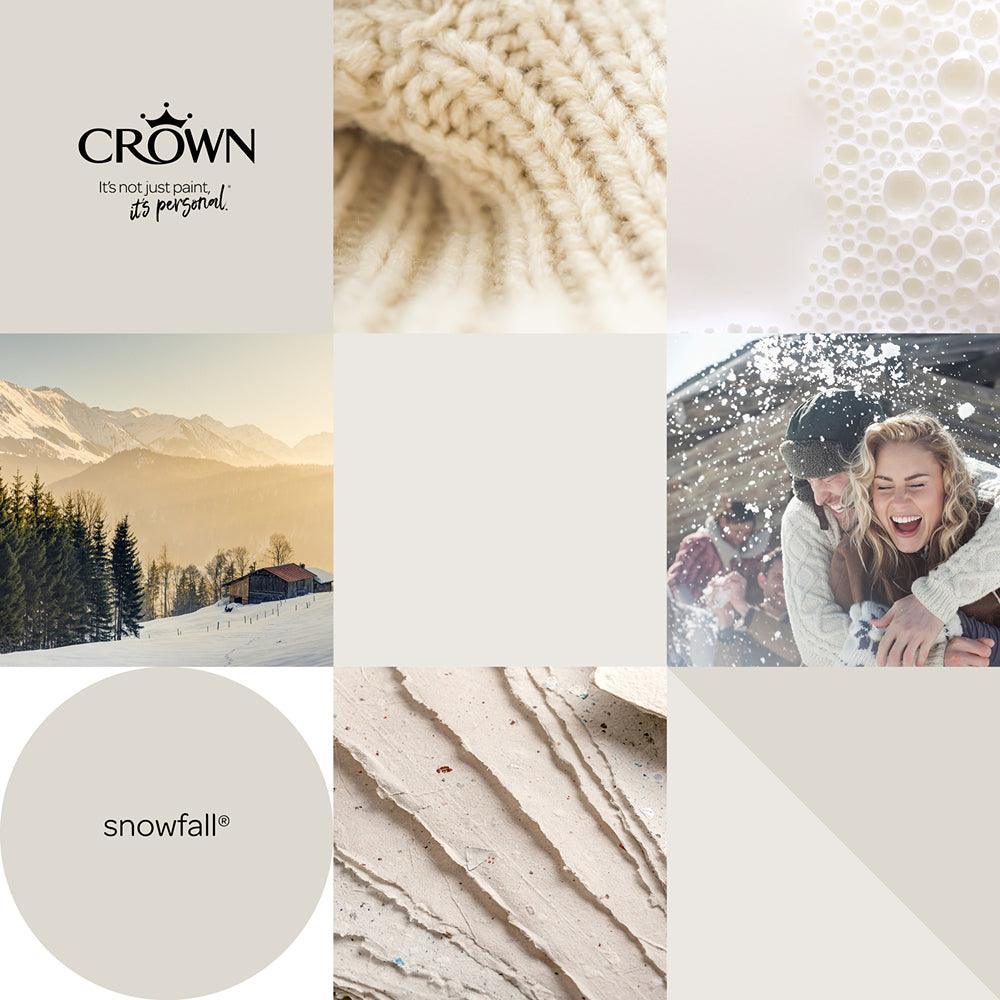 Crown Walls & Ceilings Matt Emulsion Paint | Snowfall | 40ml Tester - Image 6