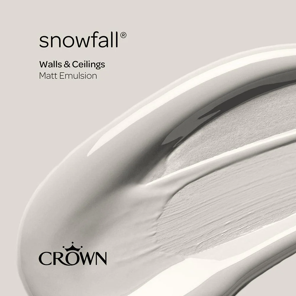 Crown Walls & Ceilings Matt Emulsion Paint | Snowfall | 40ml Tester - Image 7