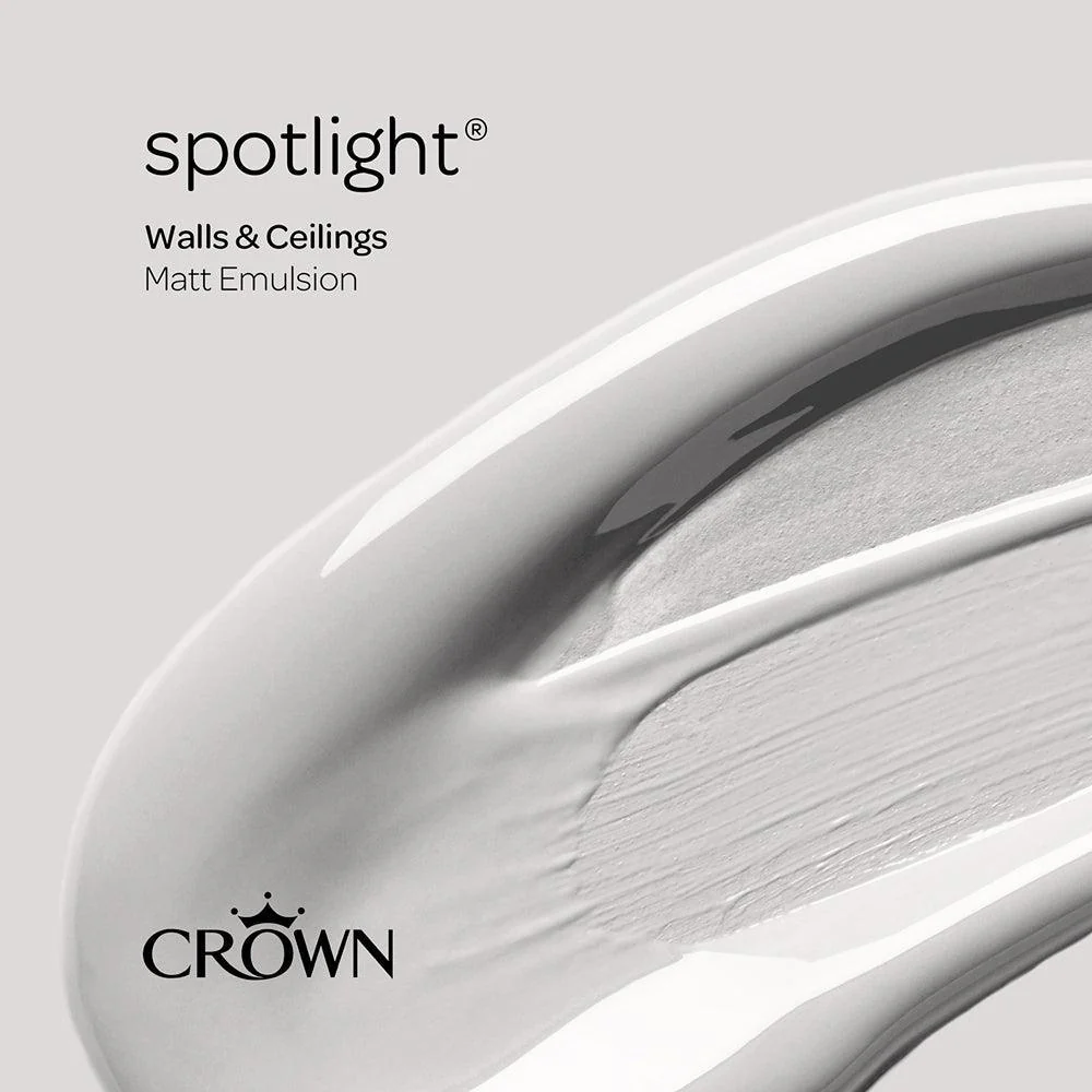 Crown Walls & Ceilings Matt Emulsion Paint | Spotlight | 40ml Tester - Image 7
