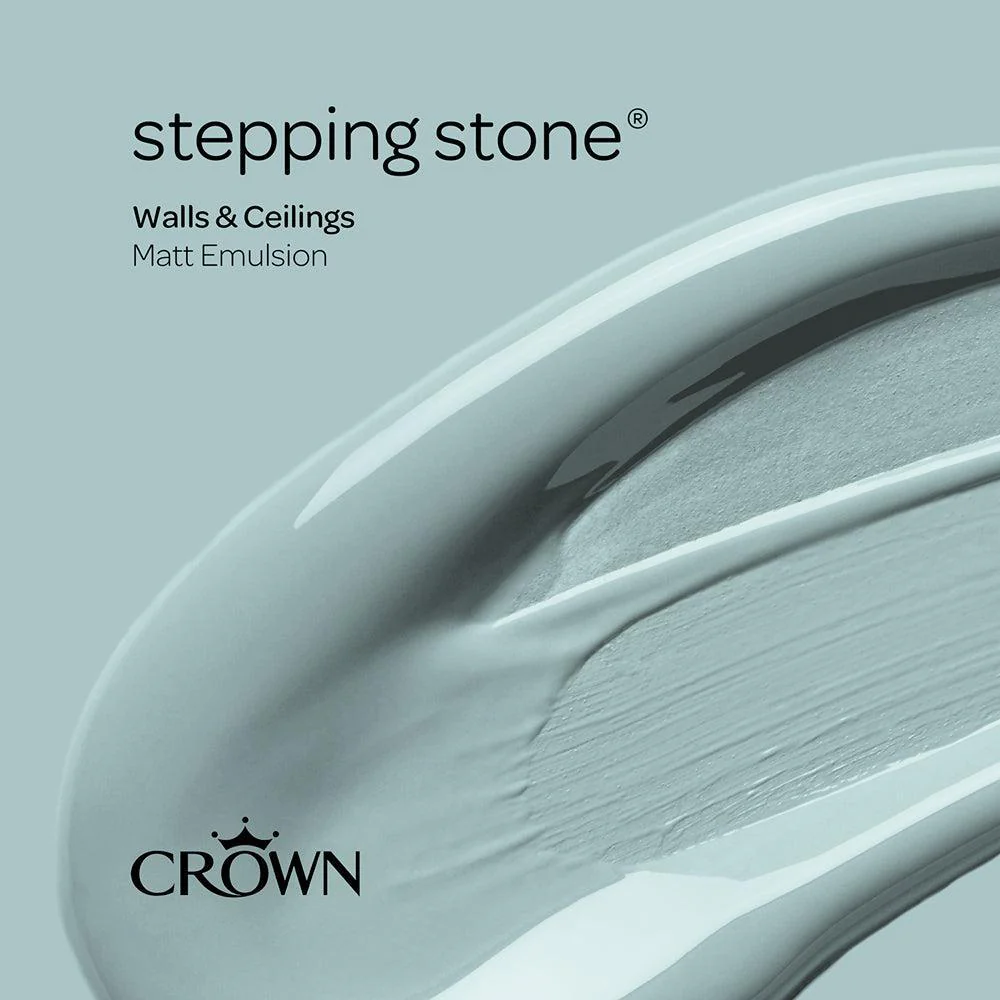Crown Walls & Ceilings Matt Emulsion Paint | Stepping Stone | 40ml Tester - Image 7
