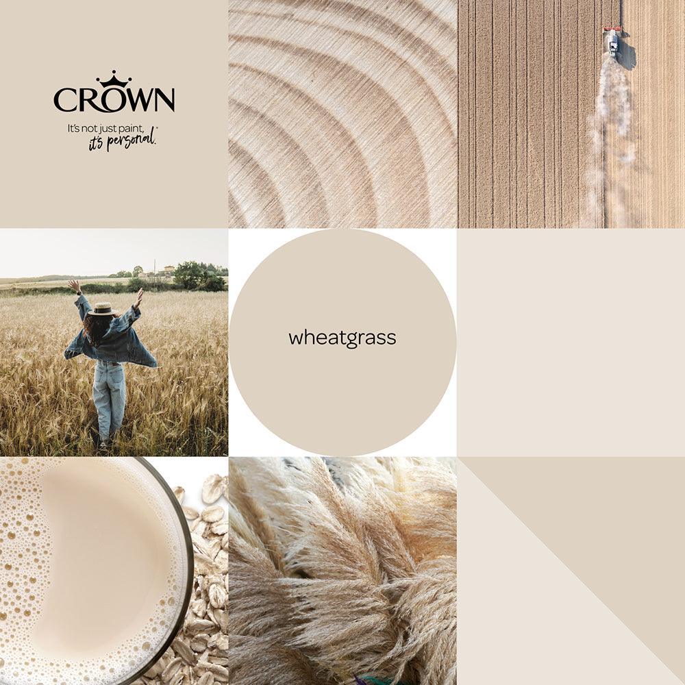Crown Walls & Ceilings Matt Emulsion Paint | Wheatgrass | 40ml Tester - Image 6