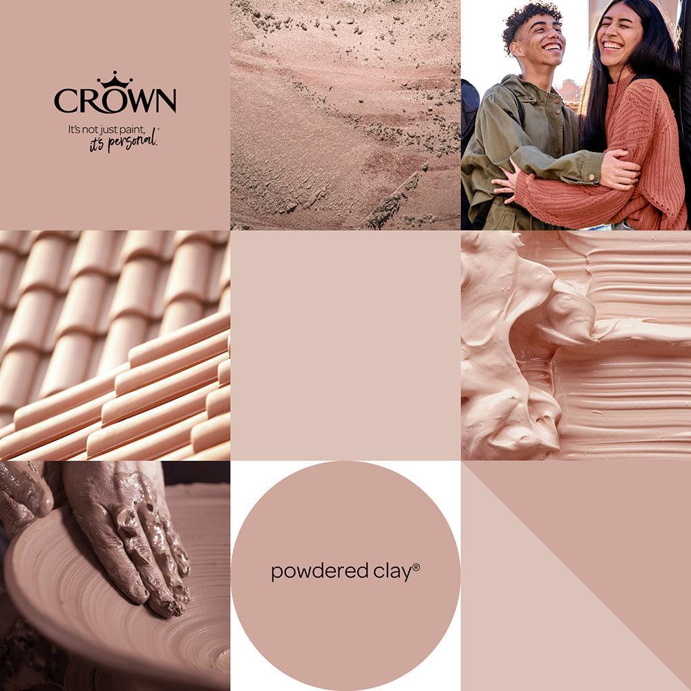 Crown Walls & Ceilings Matt Emulsion | Powdered Clay | 40ml Tester - Image 6