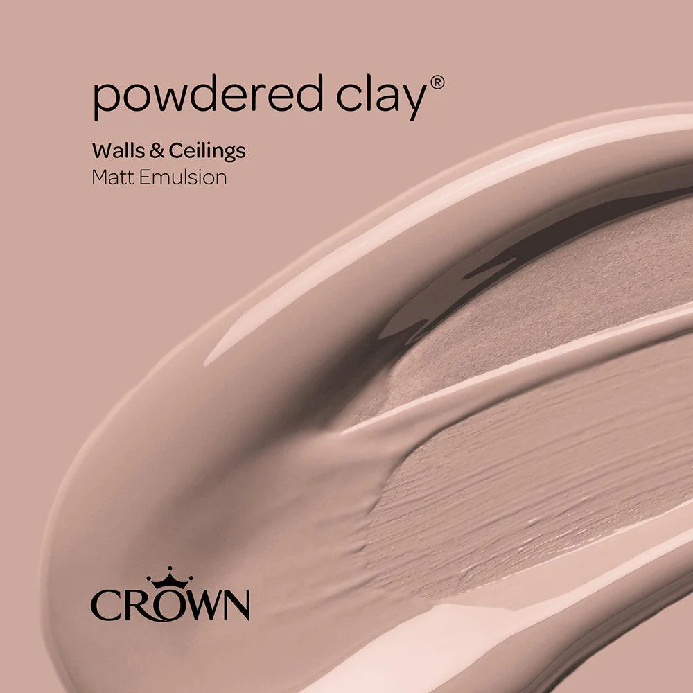 Crown Walls & Ceilings Matt Emulsion | Powdered Clay | 40ml Tester - Image 7