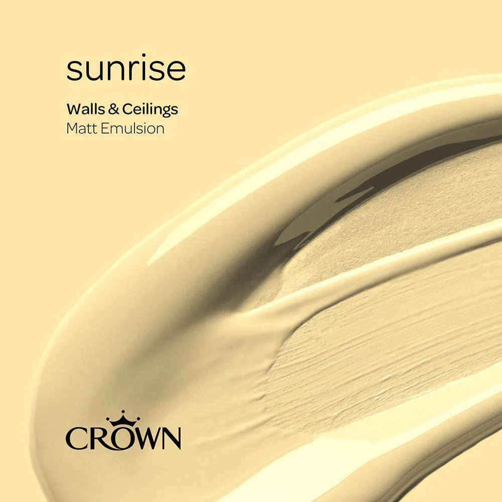 Crown Walls & Ceilings Matt Emulsion | Sunrise | 40ml Tester - Image 7