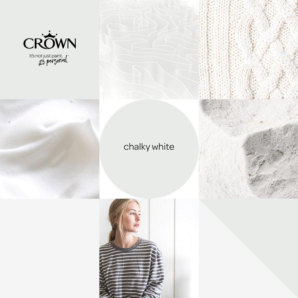 Crown Walls & Ceilings Mid Sheen Emulsion Paint | Chalky White - Image 8