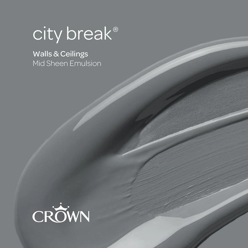 Crown Walls & Ceilings Mid Sheen Emulsion Paint | City Break - Image 9