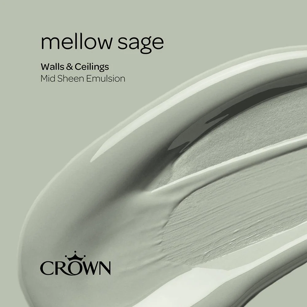 Crown Walls & Ceilings Mid sheen Emulsion Paint | Mellow Sage - Image 9