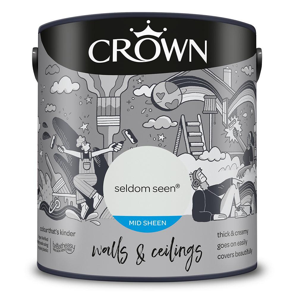 Crown Walls & Ceilings Mid Sheen Emulsion Paint | Seldom Seen - Image 3