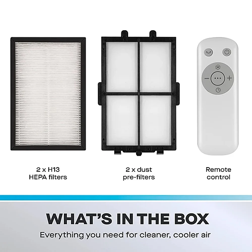 Daewoo 2 in 1 Bladeless Tower Fan and Purifier | Remote Control, Timer - Image 7