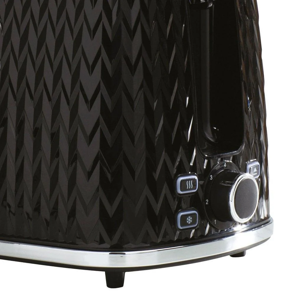 Daewoo Argyle Black 2 Slice Toaster - Image 3