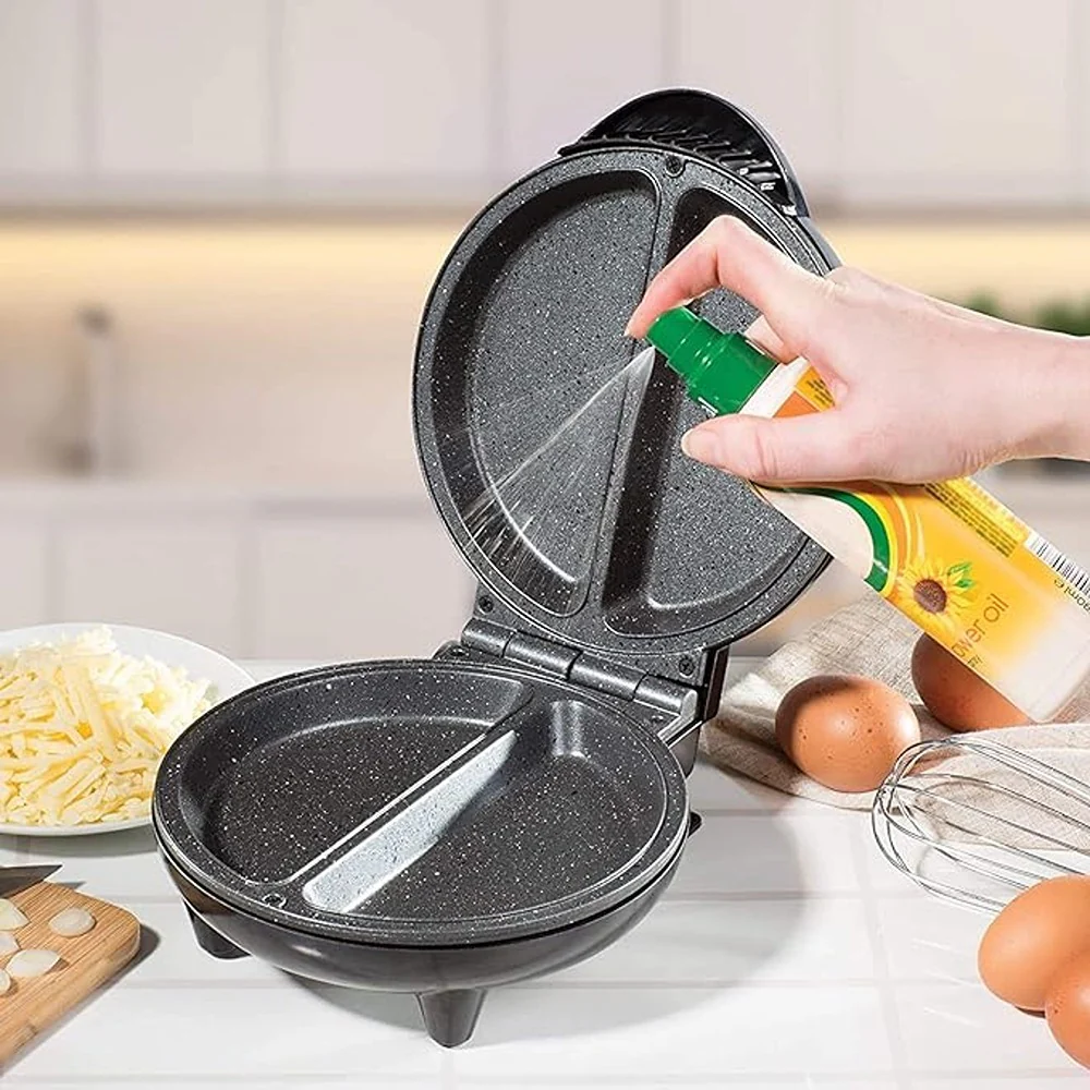 Daewoo Deep Fill Non-Stick Omelette Maker | Dual Compartments - Image 7