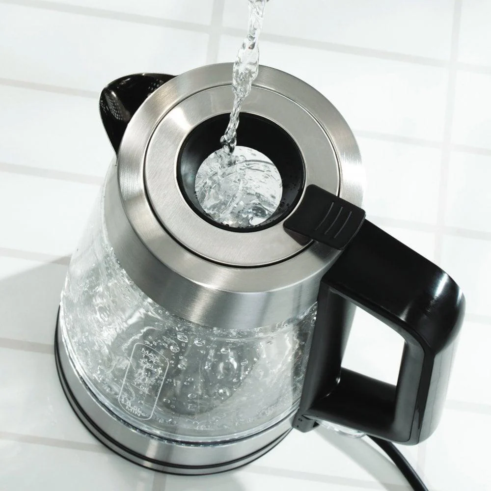 Daewoo Easy Fill LED Illuminating Glass Kettle | 1.7L - Image 3