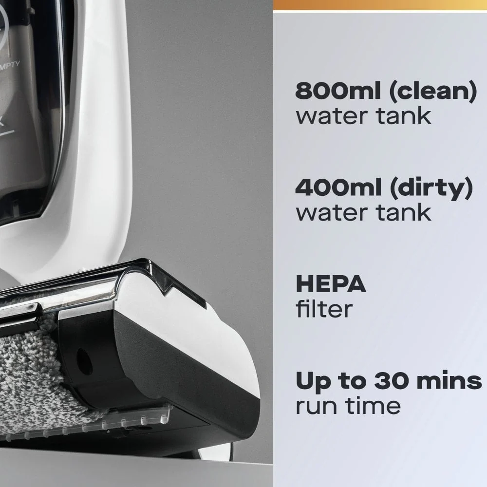 Daewoo Hurricane Floor Washer Vacuum Cleaner | Dual Roller, White/Black - Image 3