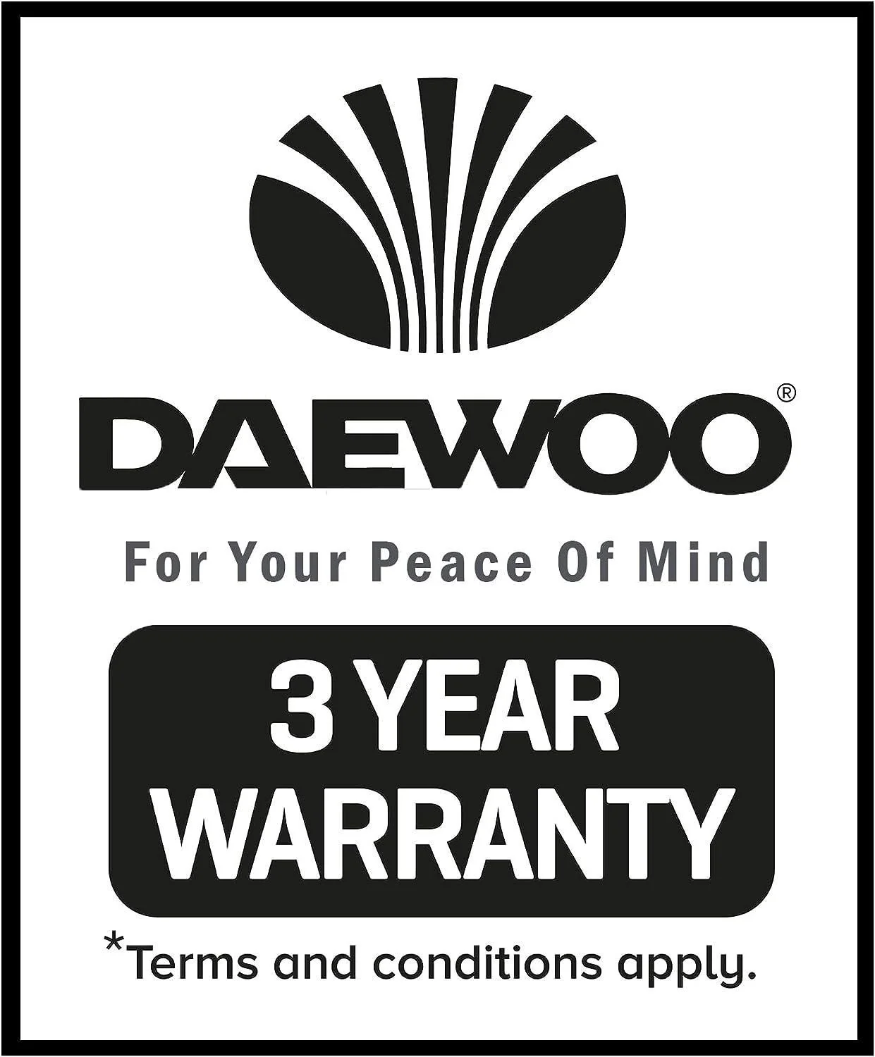 Daewoo Mini Oil Filled Portable Radiator | 6 Fin White Heater | 800W - Image 6