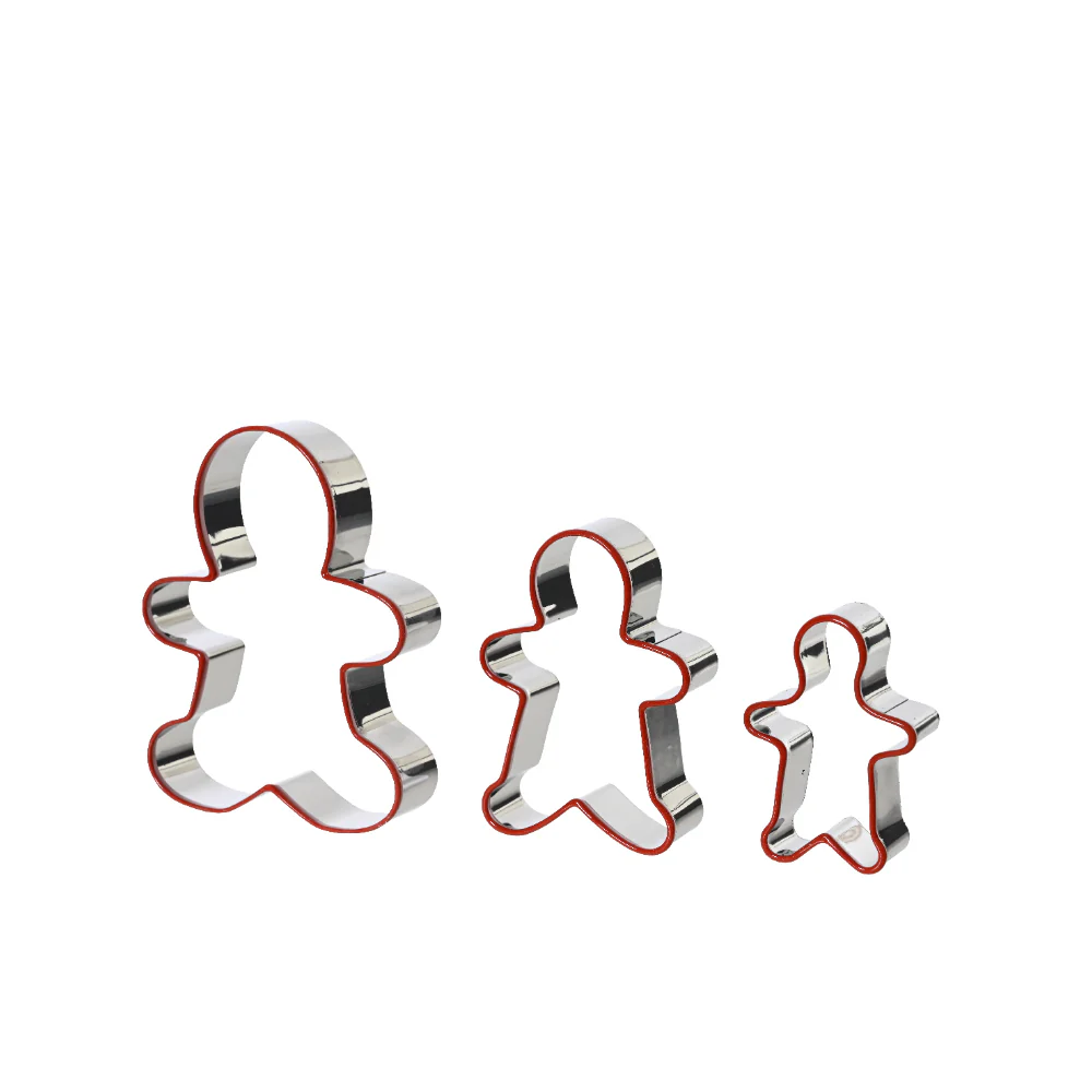Decoris Gingerbread Person Cookie Cutter | Stainless Steel, Silicone Edge - Image 2