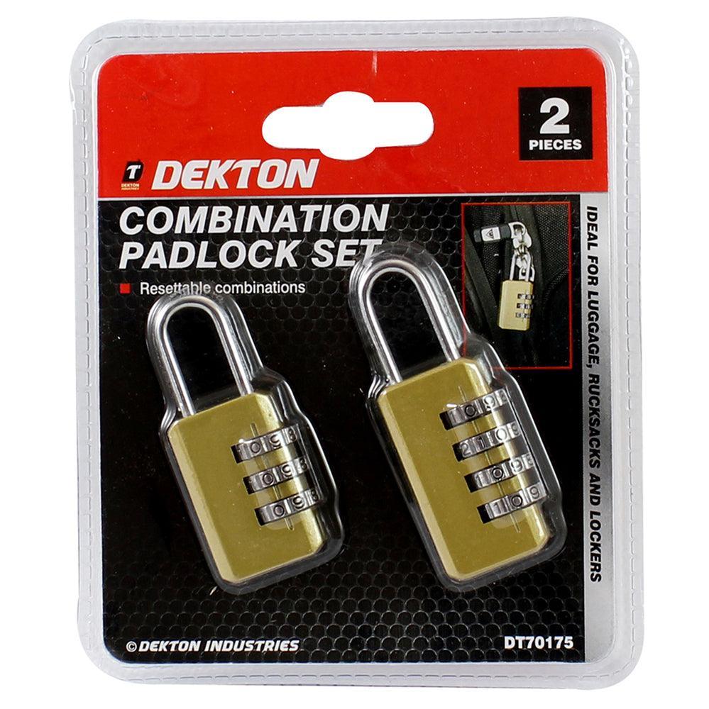 Dekton Combination Padlock | Pack of 2 - Image 2