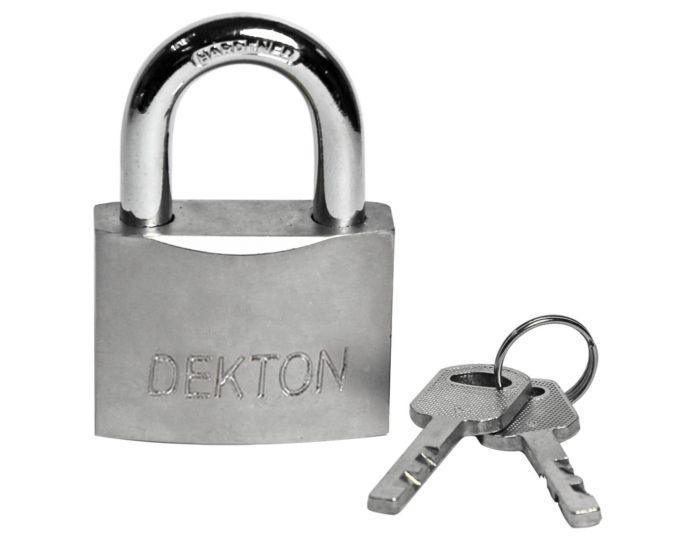 Dekton 40mm Satin Padlock With 3 Security Keys - Image 2