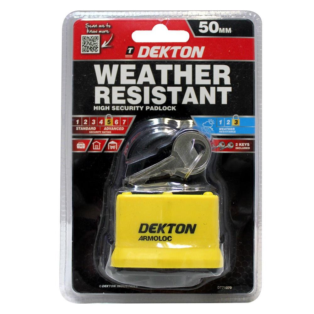 Dekton 50mm WeatherResist Padlock | High-Quality, Durable Construction - Image 2