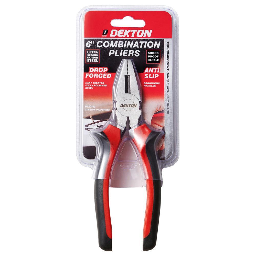Dekton 6in Combination Pliers | Heat Treated | Anti-Slip - Image 2