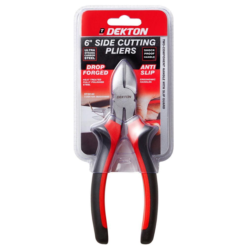 Dekton 6in Diagonal Pliers | Heat Treated | Anti-Slip Handles - Image 2