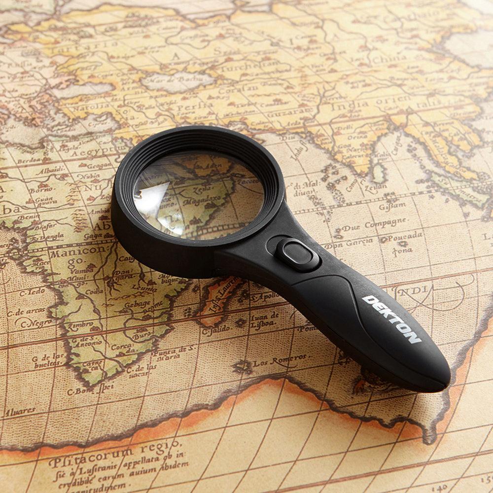 Dekton 6 LED Magnifying Glass | 4 x Magnification | 6 LEDs | UV Light | Anti Slip Grip - Image 5
