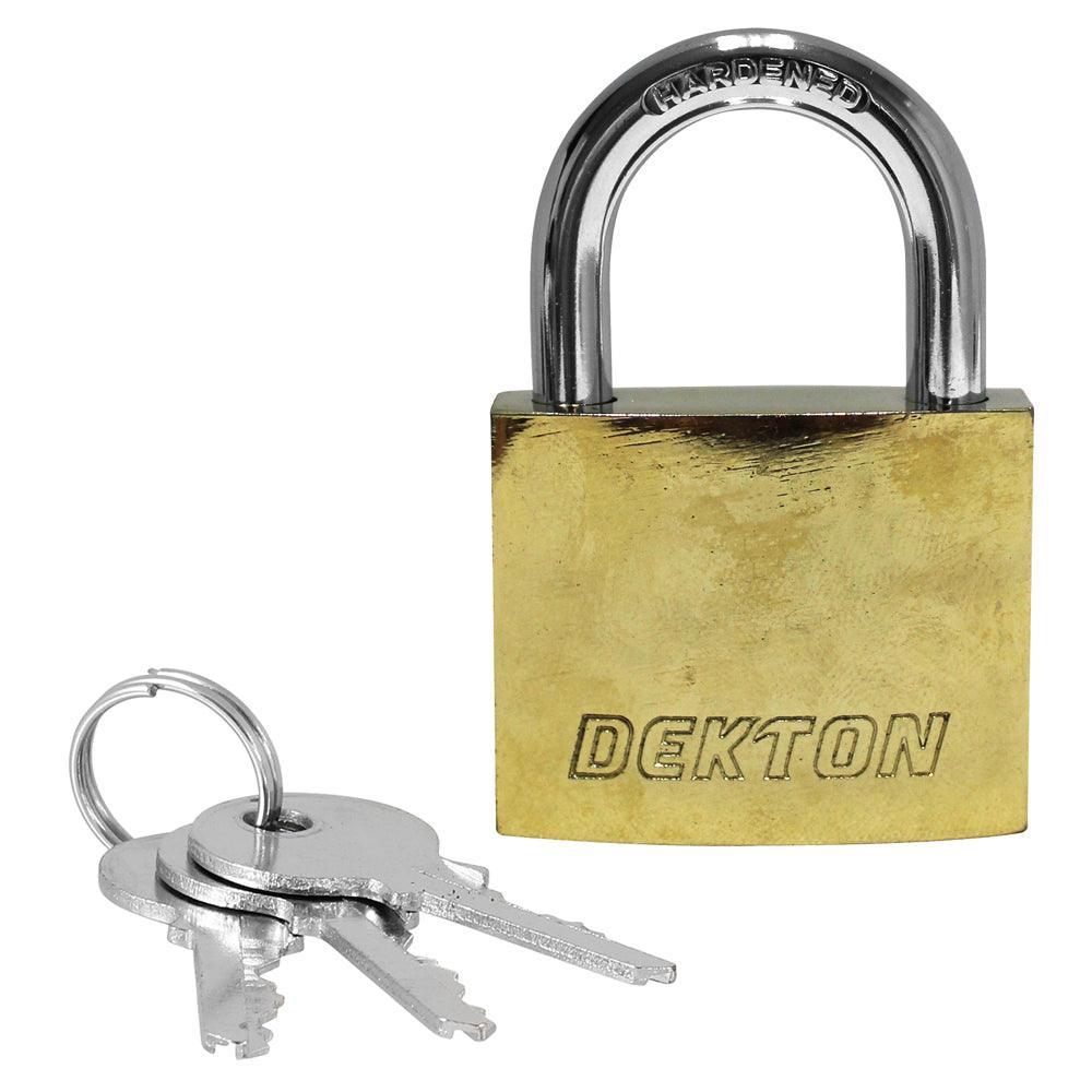 Dekton 60mm Titanium Plated Iron Padlock - Image 3