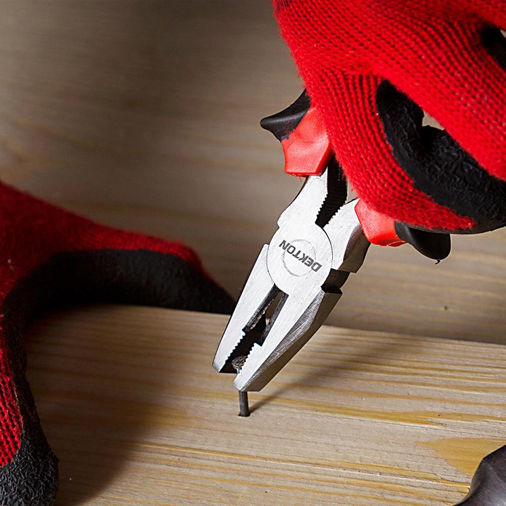 Dekton 8in Combination Pliers | Heat Treated Steel | Anti-slip Ergonomic Handles - Image 4