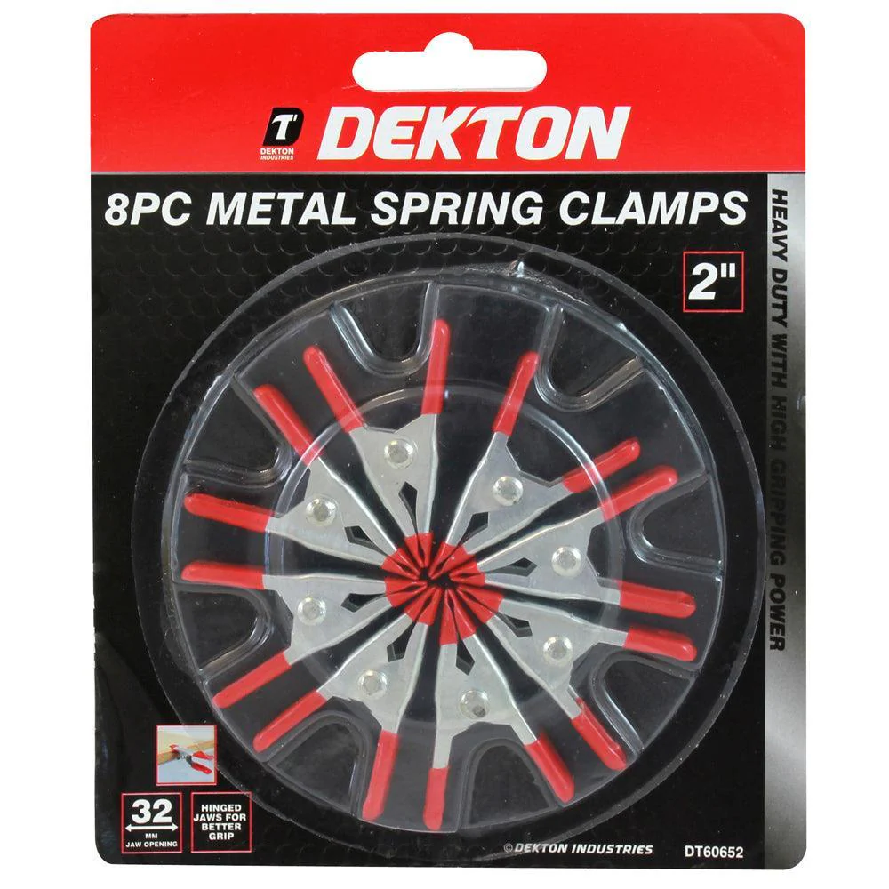 Dekton Clamp 2in | 2in 60mm Spring Clamps | Pack of 8 - Image 2