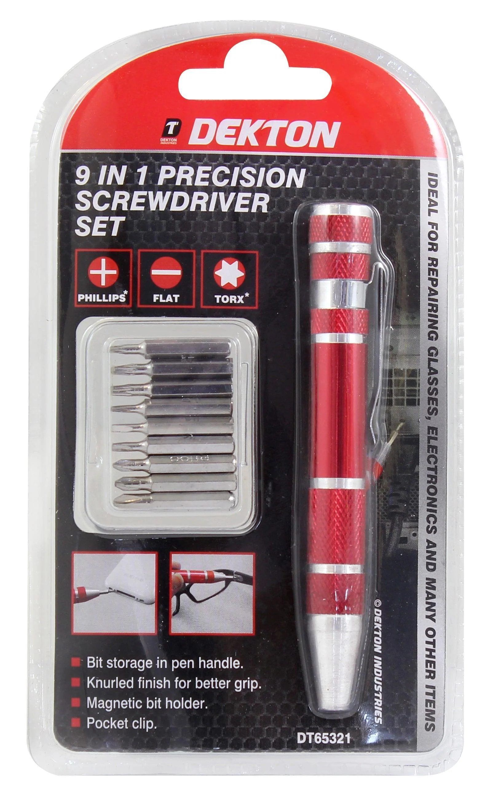 Dekton 9 In 1 Screwdriver Set