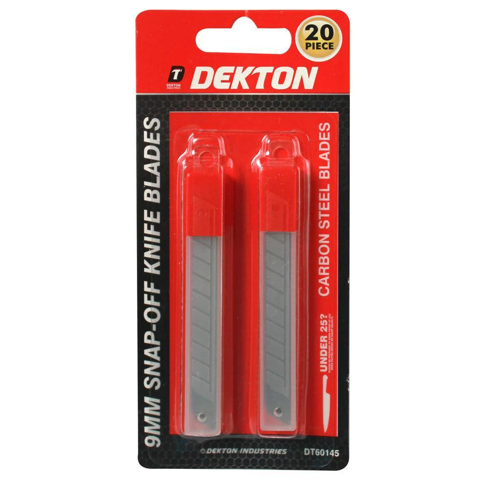 Dekton 9 mm Snap-Off Spare Blades | Pack of 20 - Image 2