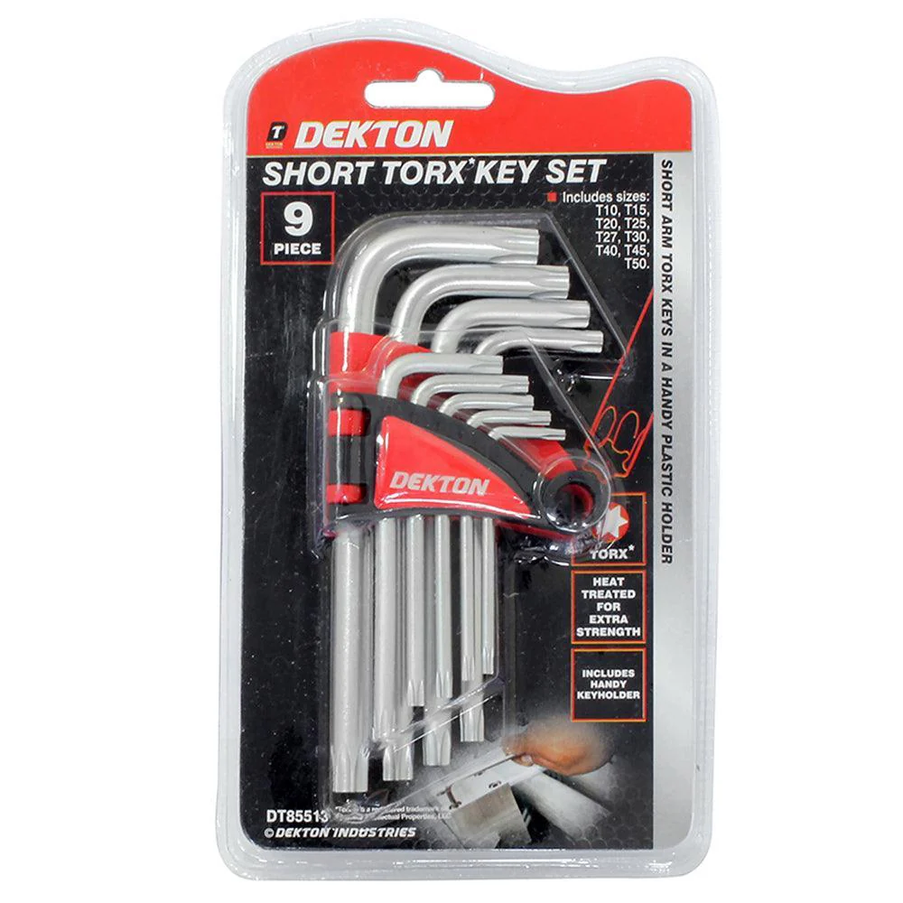 Dekton Short Torx Key Set | 9 Piece Set - Image 2
