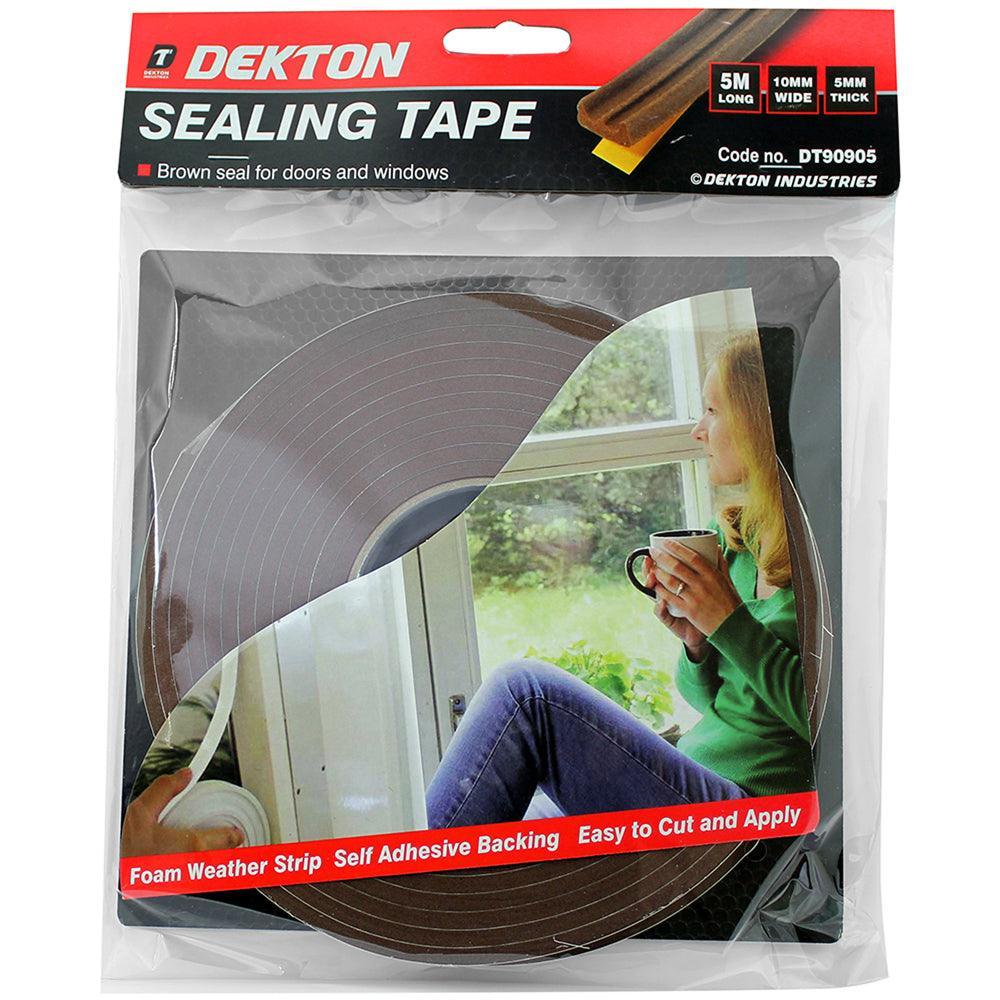 Dekton Brown Excluding Draught Tape | 5 m x 10 mm | 5 mm Thickness - Image 2