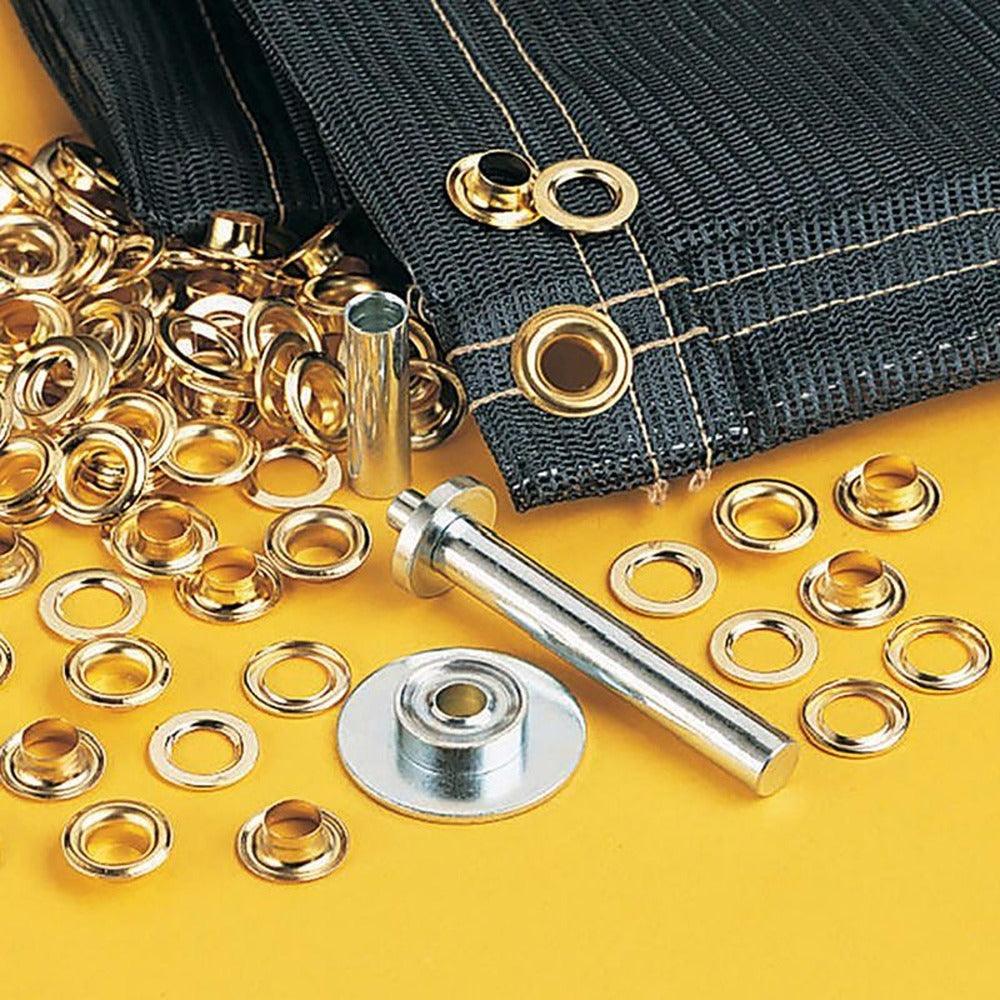 Dekton Comprehensive Tarpaulin Repair Kit | 63-Piece, Zinc and Brass Components - Image 3