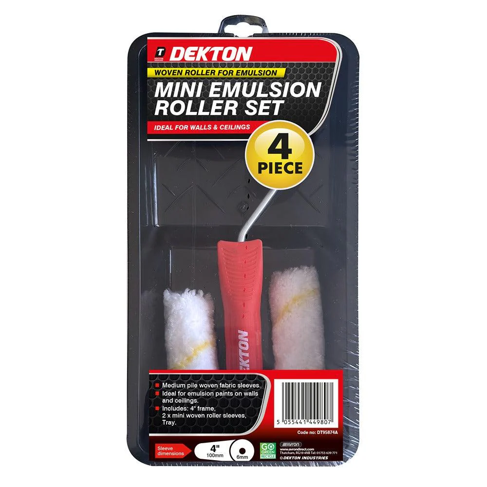 Dekton Emulsion Roller Set | 4 Inch 4 Piece - Image 2