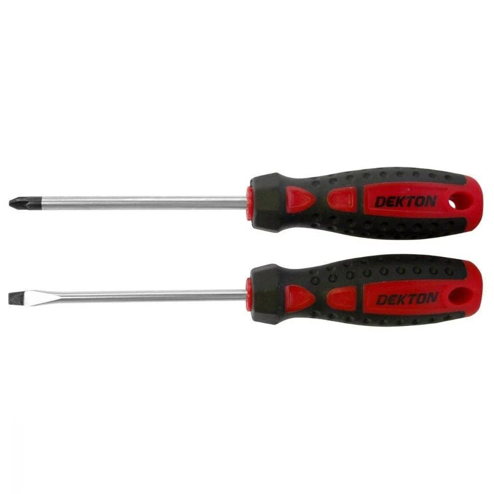 Dekton Flat And Pozi Screwdriver Set | 100mm - Image 2