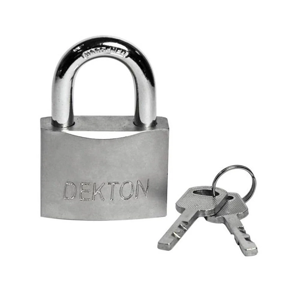 Dekton Heavy-Duty Satin Padlock | 30mm | Comes with Three Security Keys - Image 2