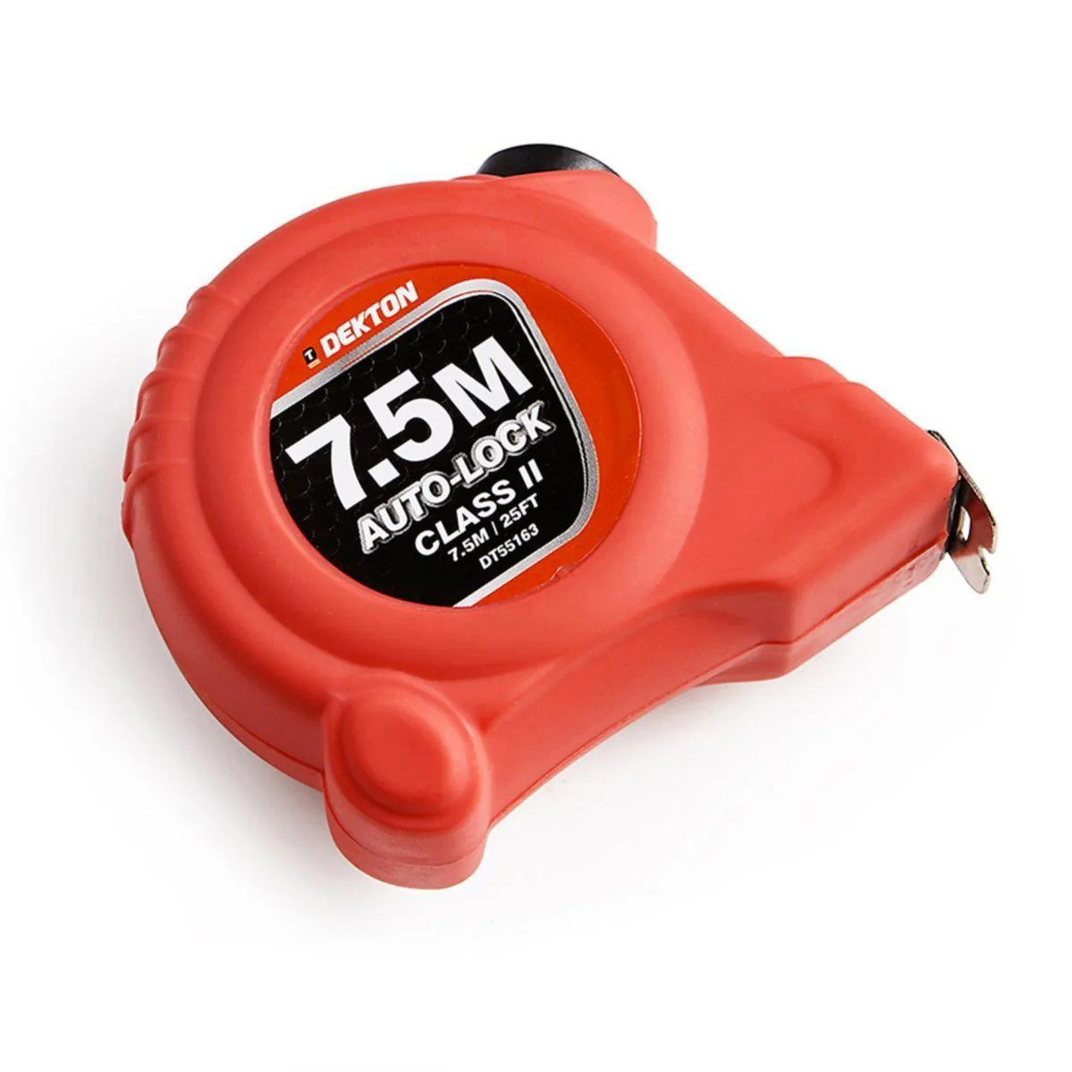 Dekton Hi Vis Red Soft Grip Autolock Tape Measure | 7.5 m x 25 mm - Image 9