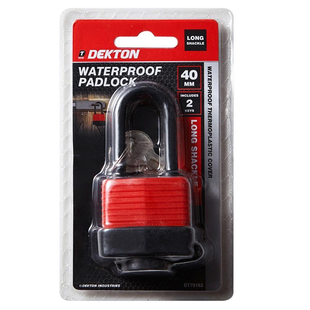 Dekton Long Shackle Waterproof Padlock | 40mm - Image 2