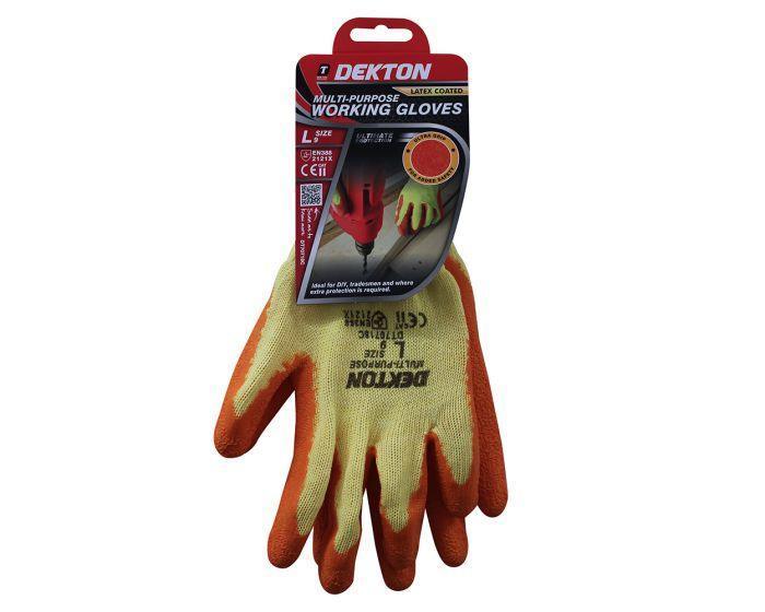 Dekton Multi-Purpose Latex Coated Gloves | Size 9 Large