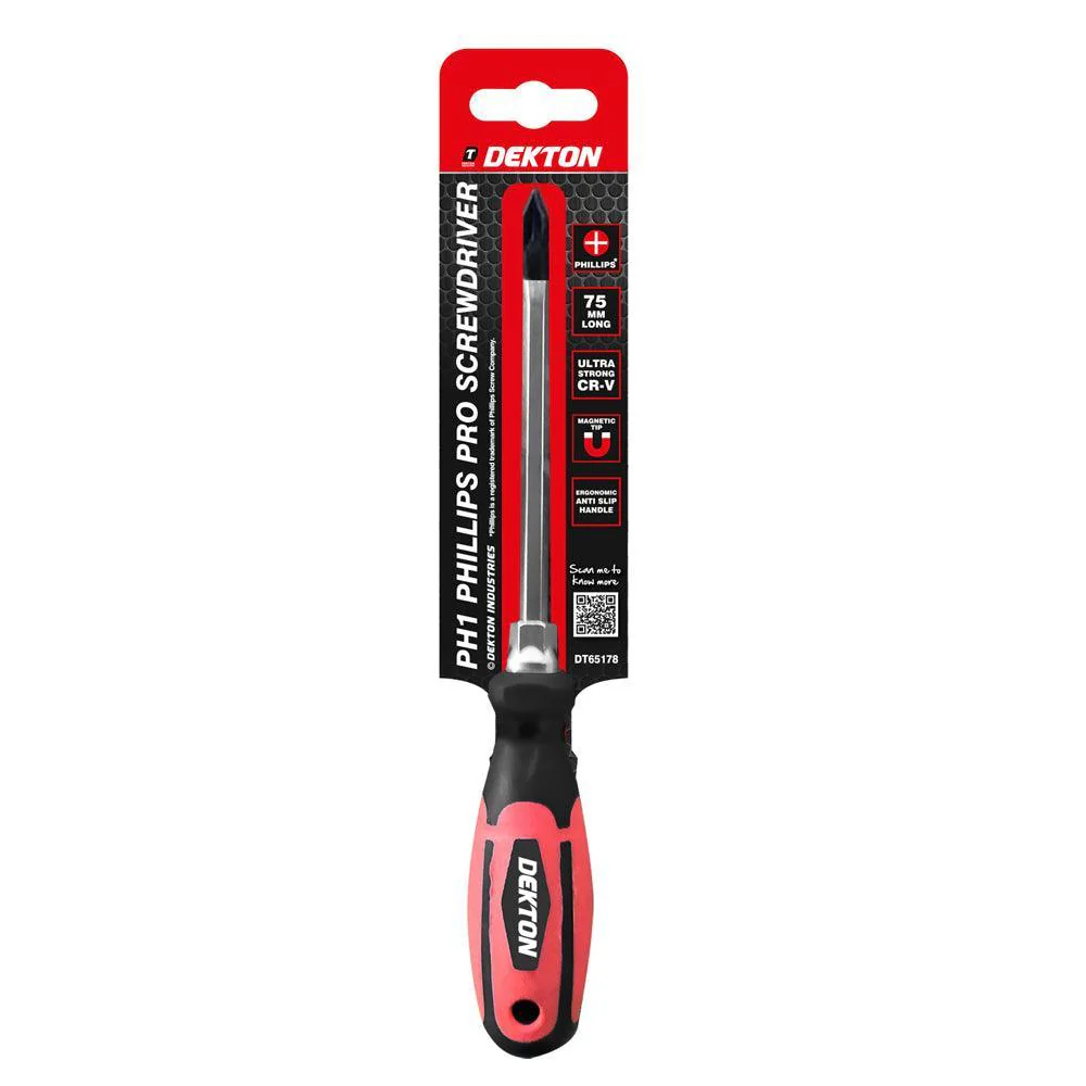 Dekton Philips No1 x 75 mm Pro Screwdriver - Image 2