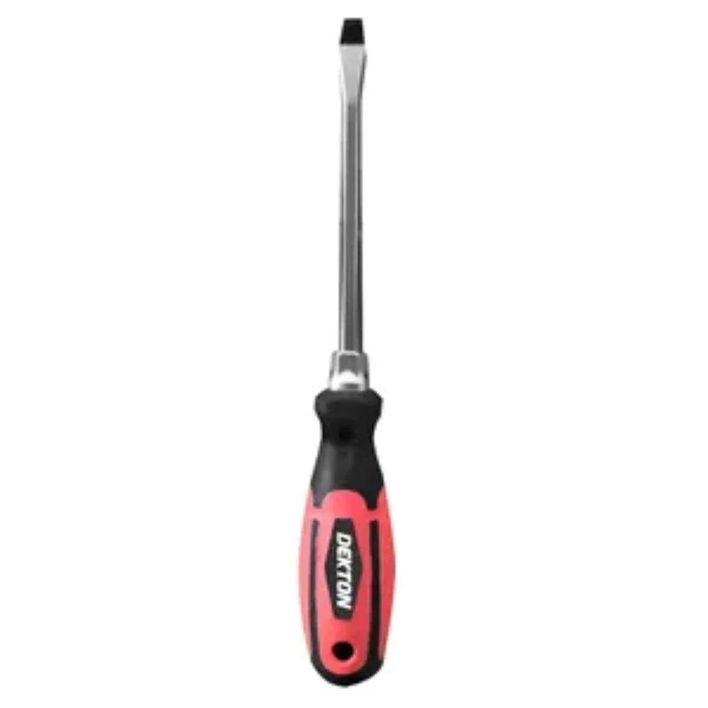 Dekton Pro Large Flat Screwdriver | Ergonomic Handle, High-Quality Steel Shaft