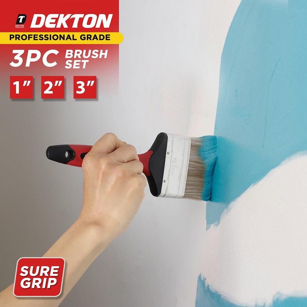 Dekton Pro Paintbrush Set | 3 Piece - Image 4