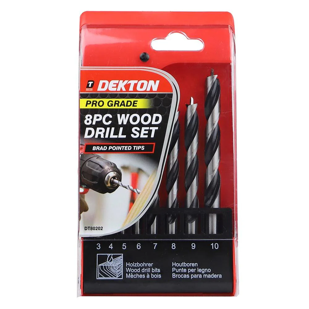 Dekton Pro Wood Drill Set | High-Quality Steel, 2-10mm - Image 2