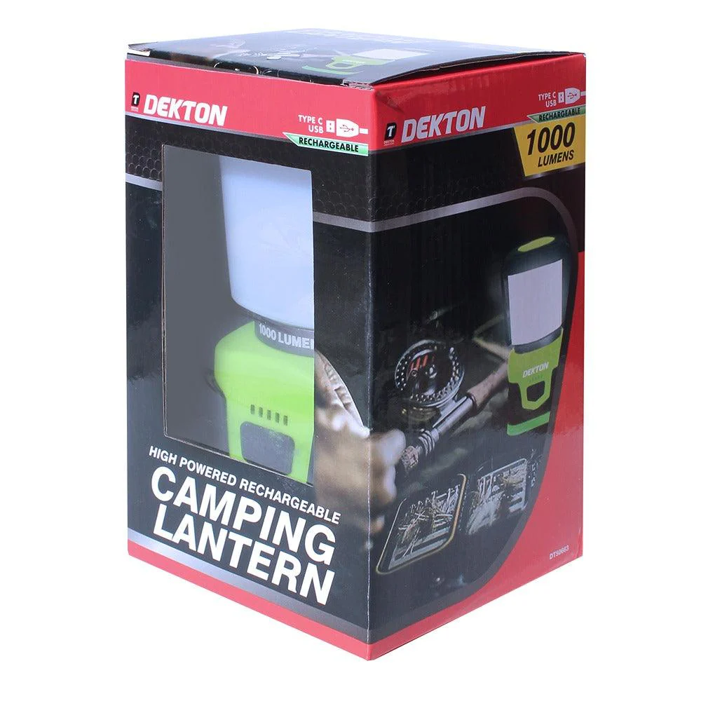 Dekton Robust Rechargeable Camping Lantern | Impact-Resistant Plastic - Image 2